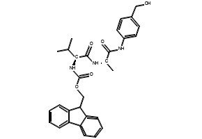 Structure of Fmoc Val Ala PAB OH CAS 1394238 91 5 - rh GLP 2 analogue CAS AANA-0195