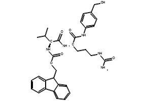 Structure of Fmoc Val Cit PAB OH CAS 159858 22 7 - Iscotrizinol CAS 154702-15-5