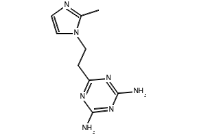 Structure of 24 Diamino 6 2 2 methyl 1 imidazolylethyl 135 triazine CAS 38668 46 1 - THFA CAS 2399-48-6