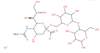Structure of 6'-N-ACETYLNEURAMIN-LACTOSE SODIUM SALT CAS 157574-76-0(35890-39-2)