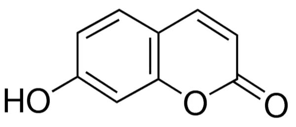 Structure of 7 Hydroxycoumarin CAS 93 35 6 600x258 - Icariin CAS 118525-40-9