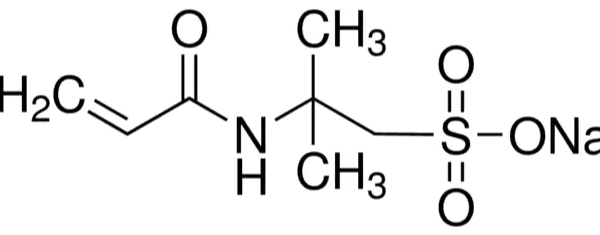 Structure of AMPS Na CAS 5165 97 9 600x235 - N-(1,3-Dimethylbutylidene)-3-(triethoxysilyl)-1-propanamine CAS 116229-43-7