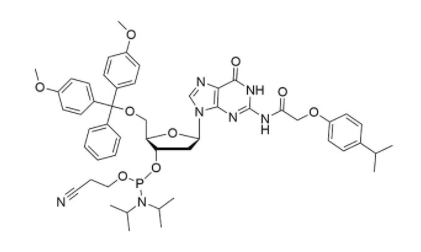 Structure of DMT-dG(IPAc) Phosphoramidite CAS UENA-0216