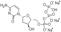 Structure of 2 Deoxycytidine 5 triphosphate trisodium salt CAS 109909 44 6 - Fluorescein-12-UTP 10mM Sodium solution CAS F12UTP