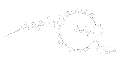 Structure of Insulin degludec CAS 844439 96 9 - Biosynthetic Glucagon CAS AANA-0196