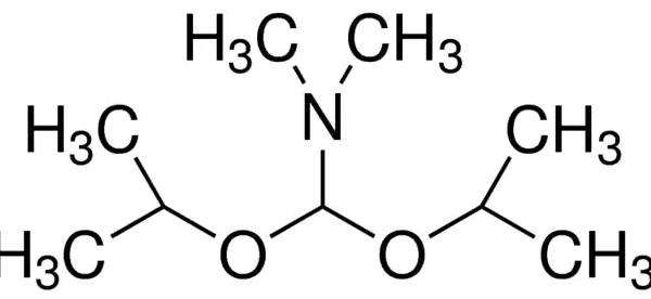 Structure of NN Dimethylformamide diisopropyl acetal CAS 18503 89 4 600x276 - N,N-Dimethylformamide diisopropyl acetal CAS 18503-89-4