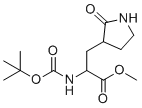 Structure of (S)-Methyl 2-((tert-butoxycarbonyl)amino)-3-((S)-2-oxopyrrolidin-3-yl)propanoate CAS 328086-60-8