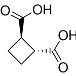 Structure of trans-Cyclobutane-1,2-dicarboxylic acid CAS 1124-13-6