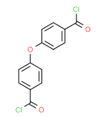 Structure of 4.4 oxybisbenzoic chloride DEDC CAS 7158 32 9 - Silicone oil WI-552 CAS 68083-14-7