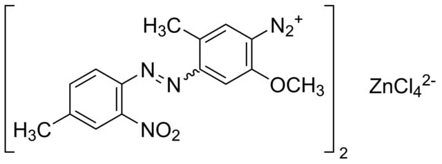 Structure of Fast Corinth V zinc chloride double salt CAS 61966-14-1