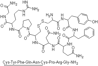 Structure of Vasopressin CAS 11000 17 2 - Tirzepatide CAS 2023788-19-2