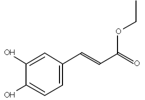 Structure of Ethyl caffeate CAS 102 37 4 - vinyl chloride-co-vinylidene chloride CAS 9011-06-7