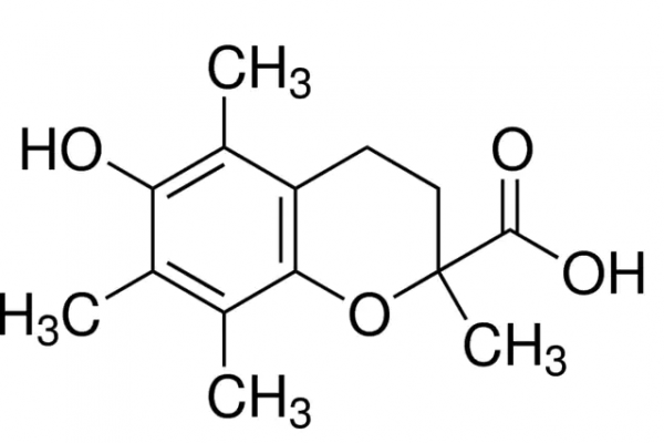 Structure of Trolox CAS 53188 07 1 600x400 - Trolox CAS 53188-07-1