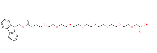Structure of Fmoc NH PEG8 CH2COOH CAS 868594 52 9 - Ruxolitinib Impurity B CAS 1001070-45-6