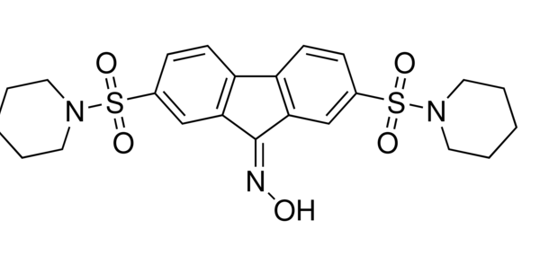 Structure of CIL56 CA3 27 bis1 piperidinylsulfonyl 9H fluoren 9 one oxime CAS 300802 28 2 600x285 - Vutrisiran CAS 1867157-35-4