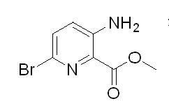 Structure of Methyl 3 Amino 6 bromopicolinate CAS 866775 09 9 - Methyl 3-Amino-6-bromopicolinate CAS 866775-09-9
