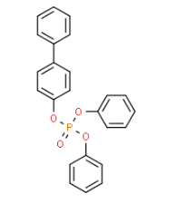 Structure of 4-Biphenylol diphenyl phosphate CAS 17269-99-7