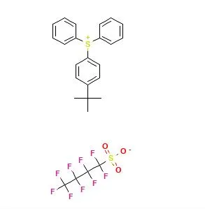 Structure of <span class="caps">TBPDPS-PFBS</span> <span class="caps">CAS</span> 258872-05-8 Structure of TBPDPS-PFBS CAS 258872-05-8