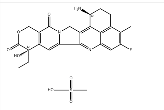 structure of exatecan mesilate CAS16969 90 38 - vinyl chloride-co-vinylidene chloride CAS 9011-06-7