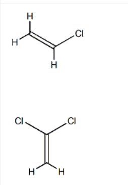 Structure of vinyl chloride co vinylidene chloride CAS - vinyl chloride-co-vinylidene chloride CAS 9011-06-7