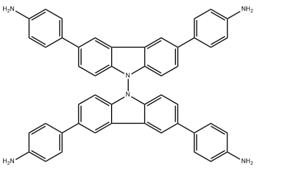 structure of BCTA 4NH2 CAS 2559708 42 6 600x351 - 3,6-Diphenyl-9H-carbazole CAS 56525-79-2
