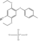 structure of 2,5-Diethoxy-4-[(4-methylphenyl)thio]-benzenediazonium tetrachlorozincate CAS 38656-51-8