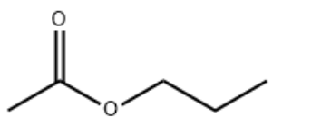 Structure of N PROPYL ACETATE CAS 109 60 4 - ETHYL ACETATE CAS 141-78-6