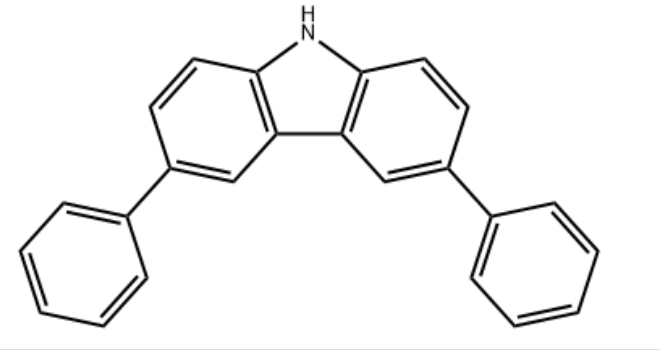 structure of 3,6-Diphenyl-9H-carbazole CAS 56525-79-2
