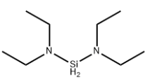 structure of Bis(diethylamino)dihydrosilane <span class="caps">CAS</span> 27804-64-4 structure of Bis(diethylamino)dihydrosilane CAS 27804-64-4