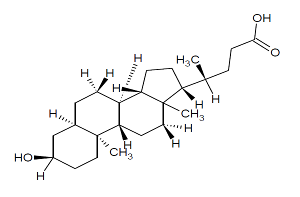 434 13 9 600x394 - Ursodeoxycholica cid Impurity-C CAS 434-13-9