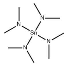 Structure of TetrakisdimethylaminotinIV CAS 1066 77 9 - TFEC CAS 1513-87-7