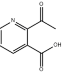 Structure of 2-ACETONICOTINIC ACID CAS 89942-59-6