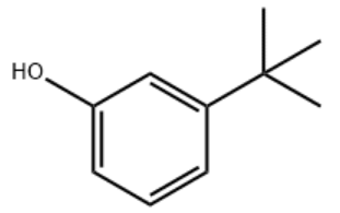 Structure of 3 tert Butylphenol CAS 585 34 2 - 3-tert-butyl-6-(ethylthio)-1,3,5-triazine-2,4(1H,3H)-dione CAS 1360105-53-8