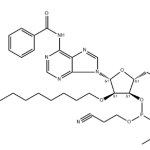 structure of N6 Bz 5 O DMTr 2 O hexadecanyl adenosine 3 CED phosphoramidite CAS 2382942 35 8 150x150 - Carbohydrate and Nucleotide Development