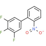 Structure of 3',4',5'-Trifluoro-2-nitrobiphenyl CAS 1056196-56-5