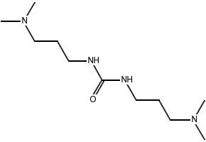 Structure of 1,3-bis[3-(dimethylamino)propyl]urea CAS 52338-87-1