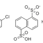 Structure of 2,4-Dichlorobenzenediazonium 1,5-naphthalenedisulfonate hydrate CAS 123333-91-5.