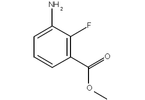 Structure of 3 Amino 2 fluorobenzoic acid methyl ester CAS 1195768 18 3 - 3-Amino-2-fluorobenzoic acid methyl ester CAS 1195768-18-3