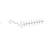 Structure of N,N-dimethyl,3-perfluorooctylsulfonylpropyl-aminium, iodide CAS 1652-63-7