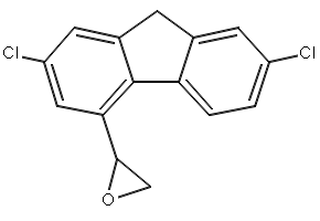 Structure of (2,7-Dichloro-9H-fluoren-4-yl)oxirane CAS 53221-14-0