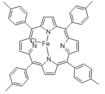 Structure of 5,10,15,20-tetrakis(4-methylphenyl)porphyrinatoiron(III) chloride CAS 19496-18-5