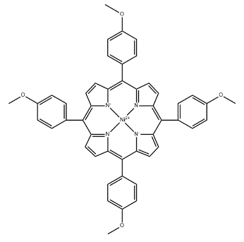 Structure of Nickel(<span class="caps">II</span>) tetramethoxyphenylporphyrin <span class="caps">CAS</span> 39828-57-4 Structure of Nickel(II) tetramethoxyphenylporphyrin CAS 39828-57-4