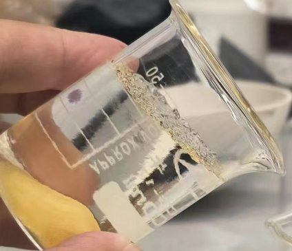 State after adding water