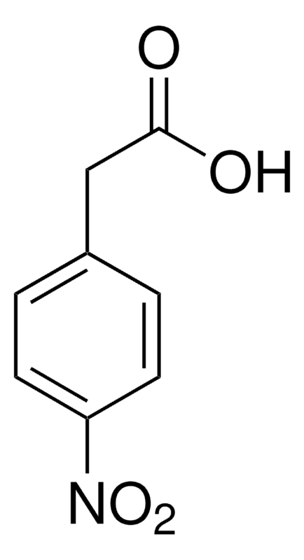 Structure of 4-Nitrophenylacetic acid CAS 104-03-0