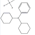 Structure of Dicyclohexylphenylphosphine tetrafluoroborate CAS 161054-07-5