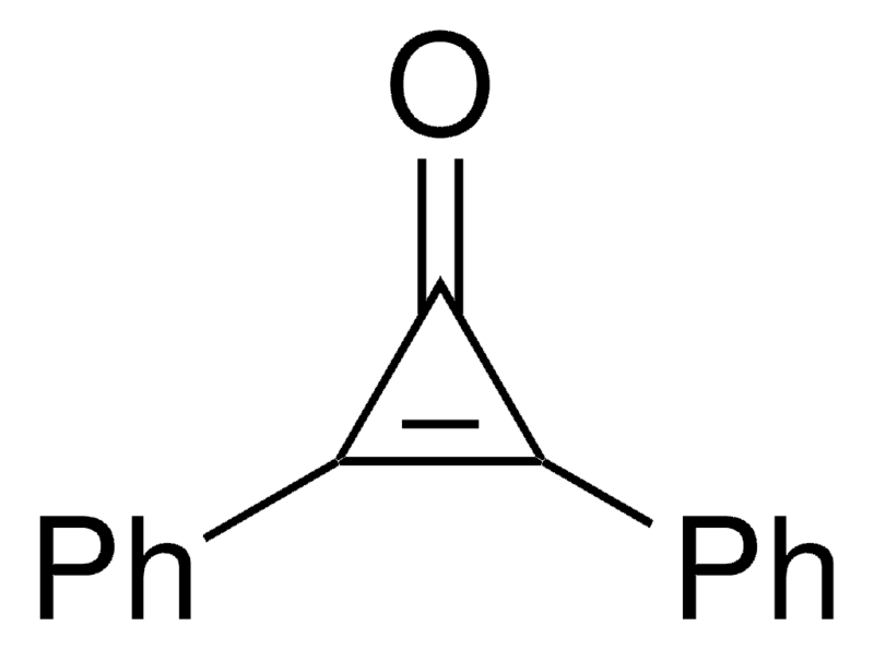 Structure of Diphenylcyclopropenone CAS 886-38-4
