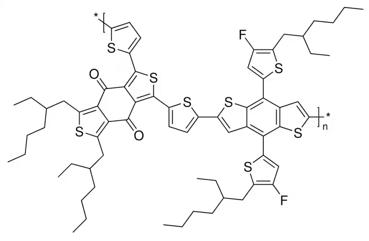 Structure of PBDB-T-F CAS 1802013-83-7