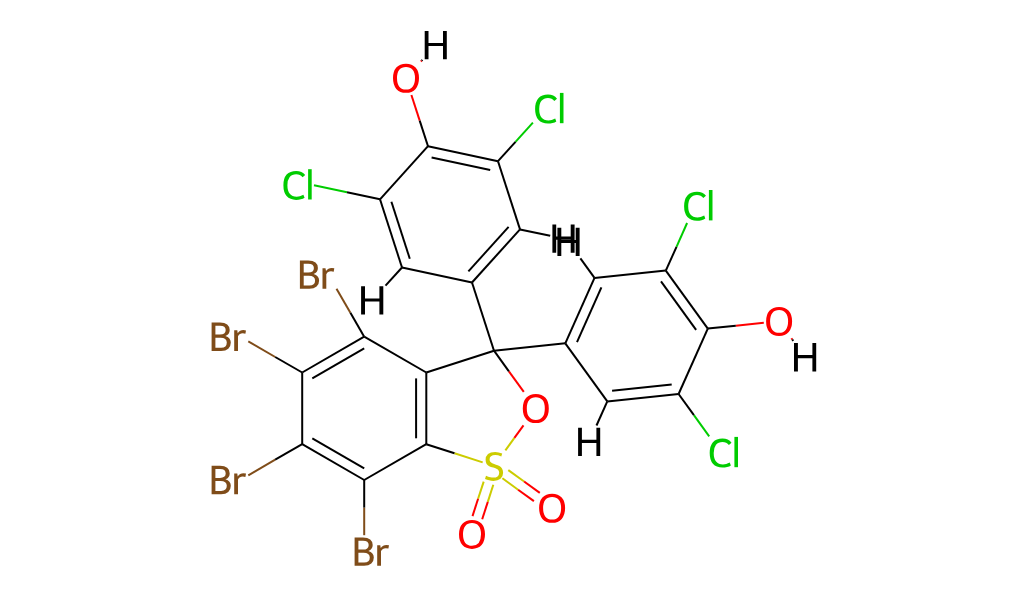 Structure of Tetrachlorophenol tetrabromosulphthalide CAS 61053-97-2