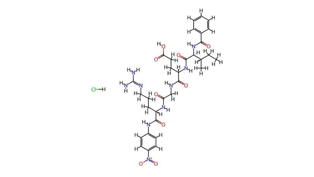 Structurte of Bz-Ile-Glu-Gly-Arg-pNA ∙ HCl CAS 60457-00-3