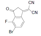 Propanedinitrile, 2-(5-bromo-4-fluoro-2,3-dihydro-3-oxo-1H-inden-1-ylidene)- CAS 2653318-15-9